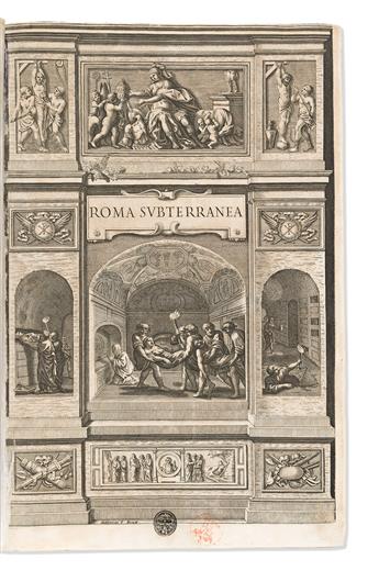 Aringhi, Paolo (1600-1676) Roma Subterranea Novissima in qua post Antonium Bosium Antesignanum.